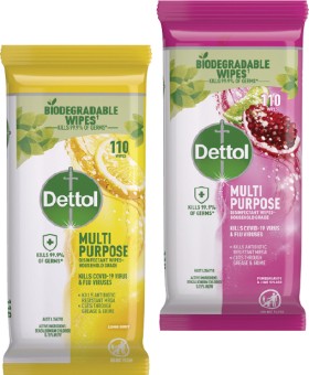 Dettol+Multipurpose+Disinfectant+Wipes+110+Pack