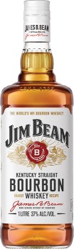 Jim-Beam-White-Label-Bourbon-1-Litre on sale