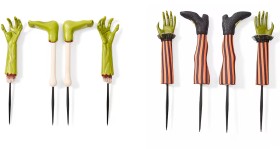 4+Piece+Hands+and+Feet+Groundbreaker+Stakes+-+Assorted