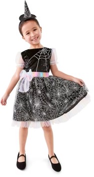 2+Piece+Rainbow+Spider+Witch+Costume+-+Ages+4-6