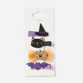 4+Pack+Halloween+Hair+Clips