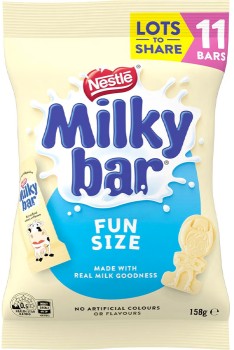 11-Pack-Nestle-Milkybar-White-Choc-Share-Pack-158g on sale
