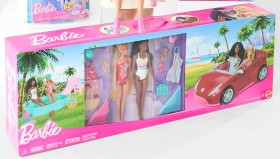 Barbie+Convertible+Toy+Car+Playset
