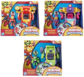 Disney+Junior+Marvel+Iron+Man+and+His+Awesome+Friends+2-In-1+Mech+Suit+and+Vehicle+Set+-+Assorted