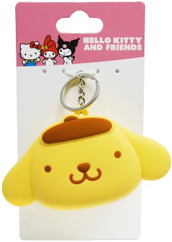 Hello+Kitty+and+Friends+License+Pompompurin+Keyring+-+Yellow%2C+Brown+and+Silver+Tone
