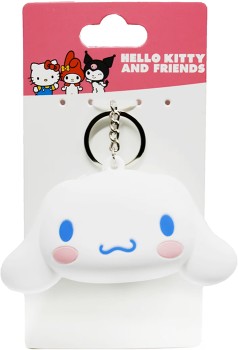 Hello+Kitty+and+Friends+License+Cinnamoroll+Keyring+-+White+and+Silver+Tone