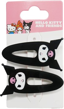 Hello+Kitty+and+Friends+License+2+Pack+Black+Snap+Hair+Clips