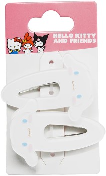 Hello-Kitty-and-Friends-License-2-Pack-White-Snap-Hair-Clips on sale
