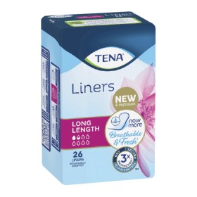 TENA+Incontinence+Liners+Long+Length+Pk+26