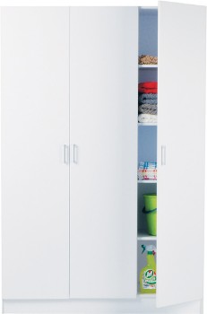 White+3+Door+Pantry+120x40x180cm