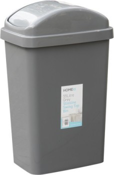 55+Litre+Slimline+Bin+Grey+or+White