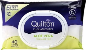 40+Pack+Quilton+Flushable+Wipes+Aloe