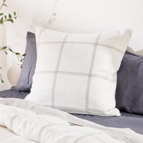 Morgan+Check+European+Pillowcase+by+Habitat