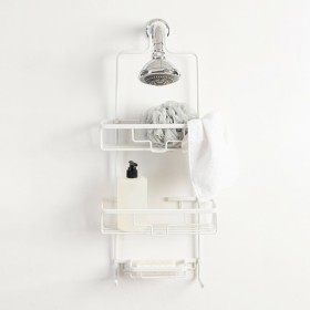 Riley+White+Shower+Caddy+by+Habitat