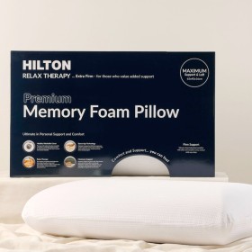 Relax+Therapy+High+Memory+Foam+Pillow+by+Hilton