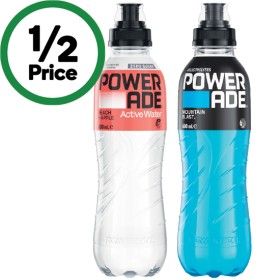 Powerade+Drink+Flo+Cap+or+Powerade+Active+Water+600ml