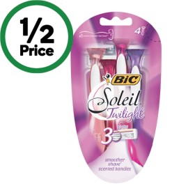 BiC+Soleil+Twilight+3+Blades+Disposable+Razors+Pk+4