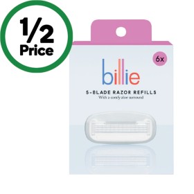 Billie+5-Blade+Razor+Refills+Pk+6