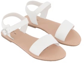 Strap-Sandal-White on sale
