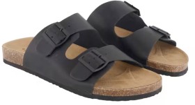 Double+Buckle+Sandals+-+Black