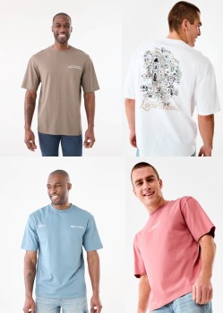 Oversized-Print-T-shirt on sale