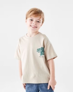 Short+Sleeve+Oversized+Print+T-shirt
