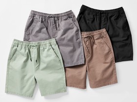 Washed+Pull+On+Shorts