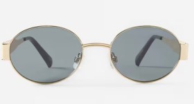Oval+Metal+Sunglasses