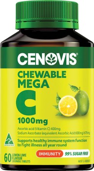 Cenovis+Chewable+Mega+C+1000mg+Lemon+Lime+60+Tablets%2A