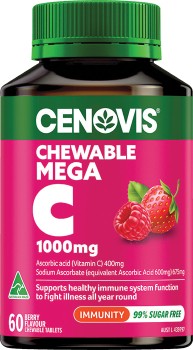 Cenovis-Chewable-Mega-C-1000mg-Berry-60-Tablets on sale