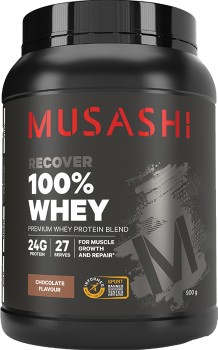 Musashi+100%25+Whey+Chocolate+Flavour+900g%2A
