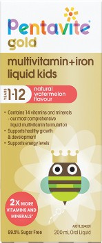Pentavite+Gold+Multivitamin+%2B+Iron+Liquid+Kids+200mL%2A