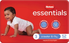 Huggies+Essentials+Crawler+Nappies+52+Pack