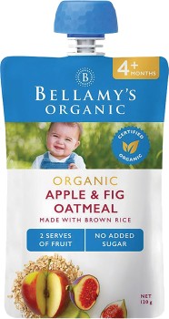 Bellamy%26rsquo%3Bs+Organic+Apple+%26amp%3B+Fig+Oatmeal+Baby+Food+Pouch+120g