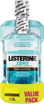 Listerine+Mouthwash+Zero+Alcohol+1.5L+Value+Pack%2A