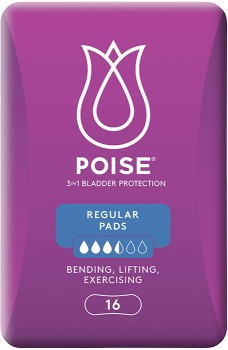 Poise+Regular+Pads+16+Pack