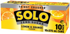 NEW+Solo+Zero+Sugar+Lemon+%26amp%3B+Orange+10x375mL