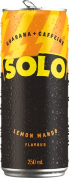 NEW+Solo+Energy+Drink+Lemon+Mango+250mL