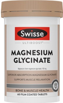 Swisse+Ultiboost+Magnesium+Glycinate+Tablets+60+Pack%5E