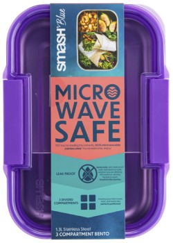 Smash-Blue-Stainless-Steel-Bento-Box-1300mL on sale