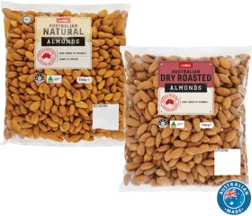 Coles+Australian+Dry+Roasted%2C+Natural+or+Dry+Roasted+%26amp%3B+Salted+Almonds+750g
