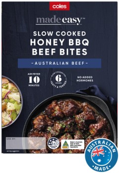 Coles+Made+Easy+Slow+Cooked+Honey+BBQ+Beef+Bites+500g