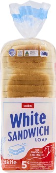 Coles+Bread+White+650g-700g