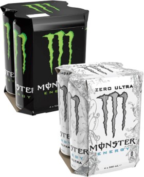 Monster+Energy+Drink+4x500mL