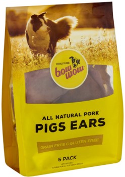 Bow+Wow+Dog+Treats+Pigs+Ears+5+Pack