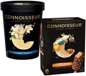 Connoisseur-Gourmet-Ice-Cream-1-Litre-or-4-Pack-Selected-Varieties on sale