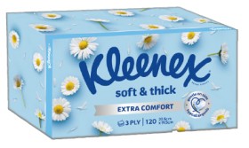 Kleenex+Soft+%26amp%3B+Thick+Facial+Tissues+3+Ply+120+Pack