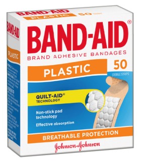 Band-Aid+Plastic+Strips+50+Pack%2A