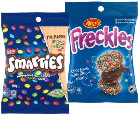 Nestl%26eacute%3B+Smarties%2C+Allen%26rsquo%3Bs+Freckles+or+Jaffas+Share+Pack+160g
