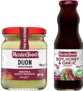 MasterFoods-Marinade-375g-Mustard-170175g-or-Horseradish-Cream-175g-Selected-Varieties on sale